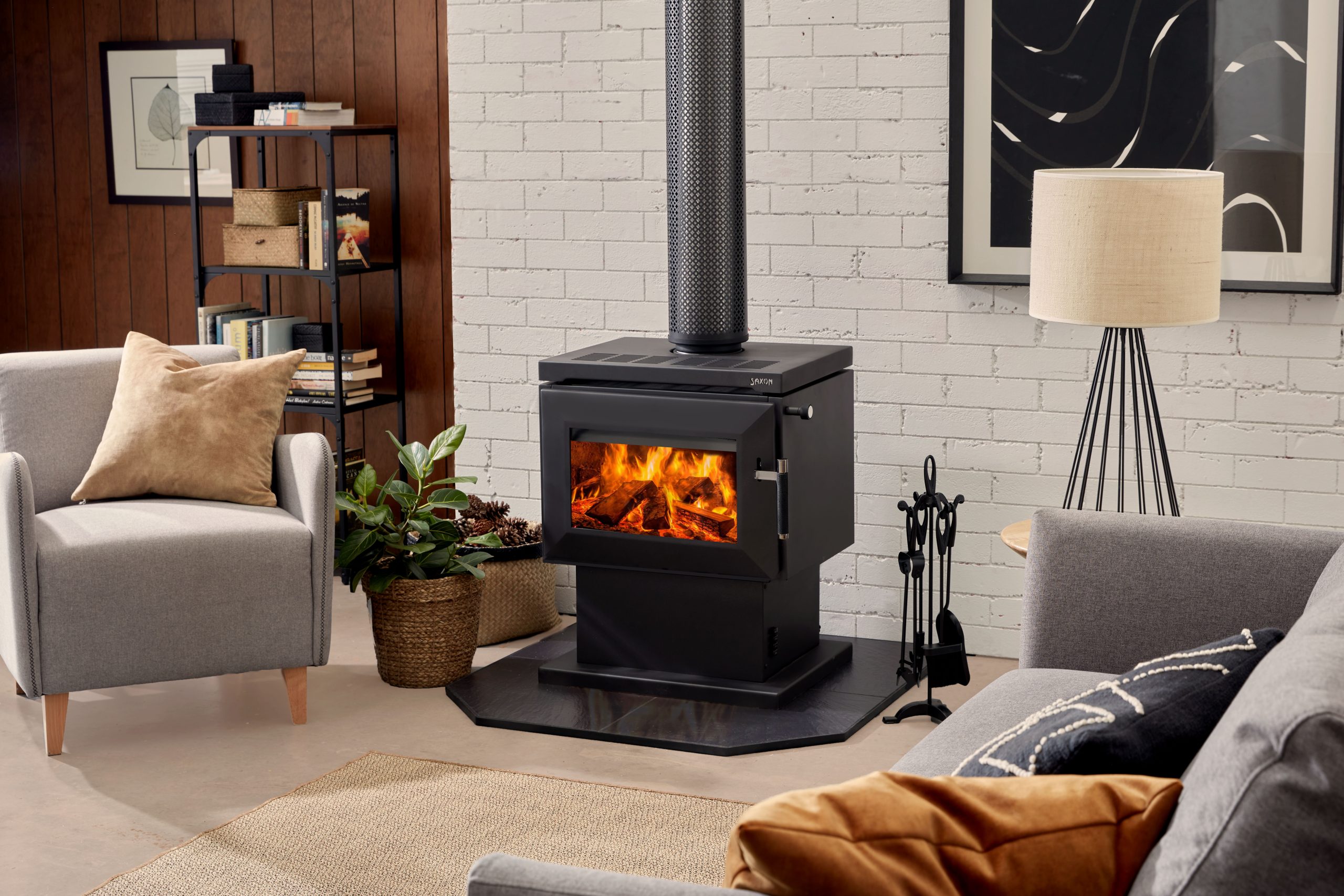 Saxon Merbau wood heater